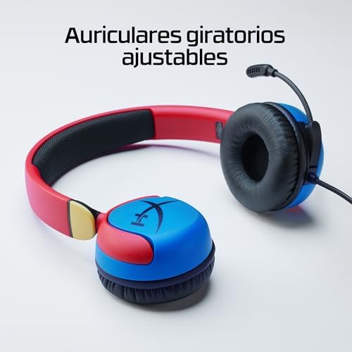 HyperX Cloud Mini - Fones de ouvido para jogos com fio para crianças, limite de volume 85dB, para PC / Switch / PS / Chromebook / Xbox / Mobile, Lavanda