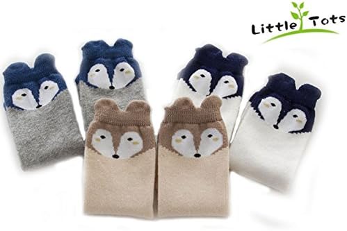 Baby Girls Boys Knee High Stockings Cartoon Animal Socks 3 Packs Set by Little Tots