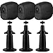 Gejoy Adjustable Metal Security Mount Outdoor Indoor Bracket and Silicone Cover Skins Protective Case for Arlo Pro, Arlo Pro 2 Wireless Camera, 3 Set (Black)