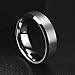 Limited Time Deals! King Will 6MM Wedding Band For Men Tungsten Carbide Ring Engagement Ring Comfort Fit Beveled Edges