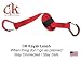 Campingandkayaking CK 8 FT Kayak Leash, Because Things Don't Always go as Planned. Stay Safe - Stay Connected. (Red)