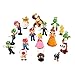 18pcs/Set Piece Super Mario Bros Super Mary Princess, Turtle, Mushroom, Orangutan, Super Mary Action Figures,1.2 