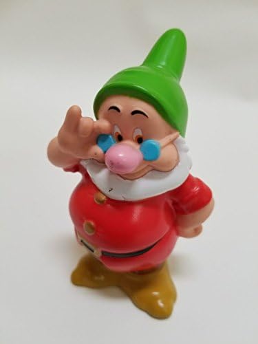 Disney Snow White 3.5” Holiday Christmas Figure Doc Dwarf Vintage Pvc Figure Figurine Cake Topper Toy