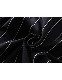 Pantalones de salón de algodón con cintura elástica y bolsillos para dama