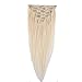 100% Remy Human Hair Clip in Extensions Grade AAAAA Natural Hair Full Head 7pcs 16clips Standard Weft Long Silky Straight for Women Fashion and Beauty (18