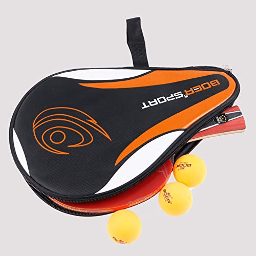 Coherny Portable Table Tennis Racket Bag Waterproof Table Tennis Racket Cover Paddle PingPong Paddle Pouch with Ball Case - Thumbnail 6