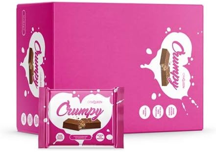GymQueen Crumpy (14x64.5g) Waffle Chocolate, 14 Bars