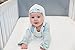 Goumikids Goumikids - Goumihats, Tie On Baby Beanie Hat With Soft, Organic Cotton Hat Protects From Sun and Other Elements, For Newborns or Infants, Forest Friends (Gray, 0-3 Months)