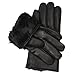 Men's Luxurious Genuine Leather with Rabbit-Fur Lined Gloves