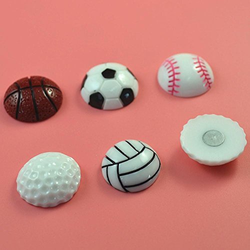 Taloyer 1 Pcs Household Mini Sport Balls Magnet for Home Kitchen Refrigerator Mobile Phone Shell Football Basketball Baseball Volleyball Golf (#1) - Thumbnail 3