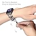TILON Compatible for Apple Watch Band Replacement 42mm/44mm Series 4, Handmade Artificial Pearl Elastic Beaded iWatch Bracelet for Women Girls [Updated Style]-Black