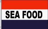 NEOPlex 3' x 5' Seafoods Business Advertising Flag