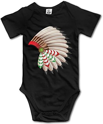 Xieshengwu Indian Native American Hat Baby Jumpsuit Nation Newborn Infant Boy Girl Romper Bodysuit Clothes