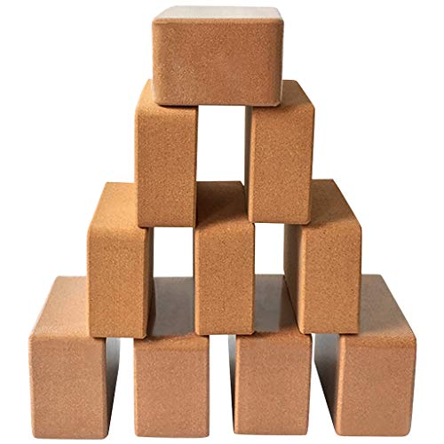 Yoga Block Yoga Brick Cork Support Block Pilates Home Exercise Fitness Workout
