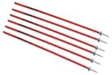 Kwik Goal Coaching Sticks (Red) ,60-Inch H x 1-Inch