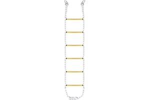 letsgood 7.2ft Climbing Rope Ladder for Kids and Adults - Sturdy Playground Ninja Ladder for Tree House Swingset Outdoor Indoor Play Set