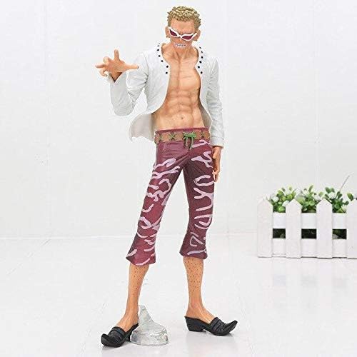 Cholyme LLC 1 Set - 25 cm Anime One Piece Sir Crocodile / Dracule Mihawk / Donquixote Doflamingo PVC Figure Collectible Model Toy Color / Size : Doflamingo Bag