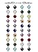 Finrezio 20 Pairs 6MM Colorful Crystal Magnetic Earrings Set for Men Women Non Pierced Earrings Fake Stud Earrings
