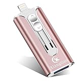 USB Flash Drive for iPhone Photo Stick 256GB XiangGao iOS Memory Stick USB 3.0 Flash Drive Thumb Drive for iPhone iPad Android and Computers (DT-256, Pink)