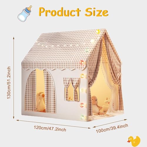 Kids Tent, Princess Tent, Kids Play Cloth, Princess Castle Tent, Indoor and Outdoor Playhouse, Tent for Boys Girls