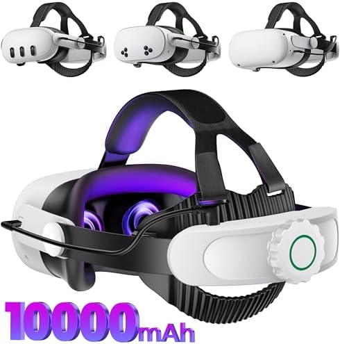 Amazon.com: NinjajoyOX 6700mAh Battery Head Strap for Meta Quest