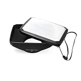 Mennon 58mm 16:9 Wide Angle Video Camera Screw Mount Lens Hood with White Balance Cap, Black