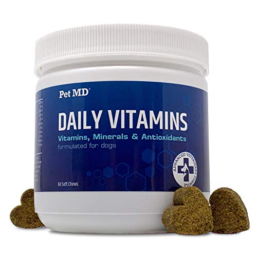 Pet MD Multivitamin for Dogs with Natural Vitamins, Minerals