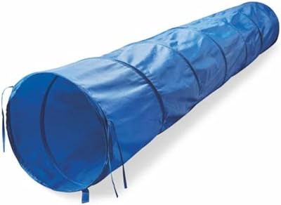 Unibos Dog Training Tunnel 3M Outdoor Foldable Agility With Pins Bag