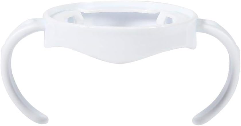 Baby Feeding Nursing Bottle Holders,Easy Grip Standard Plastic Wide Mouth Handle for AVENT Natural Series White