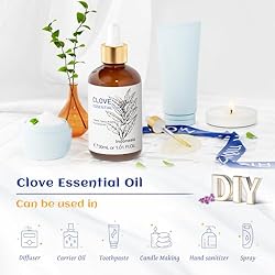 HIQILI Clove Oil 1 Fl Oz, 100% Pure Undiluted Clove