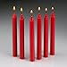 60 Chime Red Taper Candles 4 Inch X 7/16 from a Inch Thick Burn 1.1/2 Hour