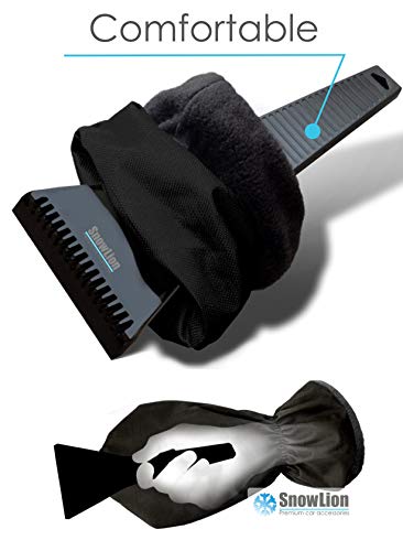 Ice Scraper Mitt For Car Windshield Snow - Auto Winter Scrapers With Glove - Miracle Mitt Scraper For Window Cars - Windshield Scraper Mitten - Car Ice Scraper With Glove