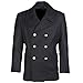 GERMAN ARMY STYLE CLASSIC BW MARINE COLANI PEA COAT MENS PEACOAT NAVY BLUE, SIZE L