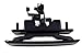 PT Auto Warehouse GM-3913S-M - Outside Exterior Outer Door Handle, Smooth Black - Sliding Door