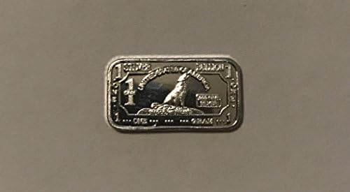 Investment Grade - IRA Approved CMC Mint 1 Gram (.999 Fine) Pure Silver Bar Wolf Collectible Art Bar