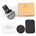 Car Phone Holder, F-color Magnetic Car Mount Phone Holder for Car Air Vent Cell Phone Holder for iPhone X 8 7 6 6S Plus 5S 5, Samsung Galaxy S8, Google Pixe, LG, HTC, GPS Devices, Stable, Black