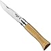 OPINEL No.06-No.09 Premium Woods, Stainless Steel Folding Pocket Knife, Made in France (No.08/Oak)