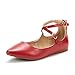 DREAM PAIRS Women's Sole-Strappy Ankle Straps Flats Shoes