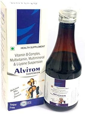 Sherwell Biotech Alvitom Sugar Free Multivitamin Syrup (SUGAR FREE) (200 ML)