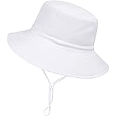 Baby Toddler Sun Hat,Boys Girls Bucket Hat for Kids UPF 50+ Sun Protective Child Summer Beach Hats 0-5 Years