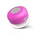 JEMMA Waterproof Bluetooth Speaker Wireless Shower Portable Hand-Free Call with Mic(Pink)