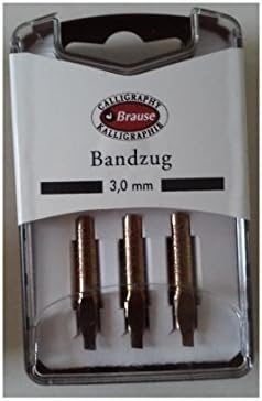 Bandzug 3180/3 Set of 3 Nibs 3.0mm for Calligraphy Pens
