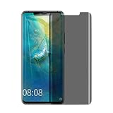 Mate 20 Pro Privacy Screen Protector, AYCFIYING【3D Full Screen Coverage】 2-Way Anti Spy Defender 9H Hardness Case Friendly Anti Peeking Tempered Glass Screen Protector,for Hua WEI Mate 20 Pro
