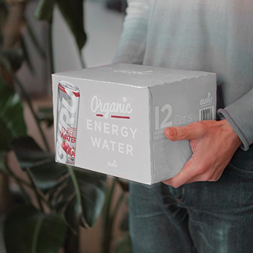 GURU Organic Energy Sparkling Water Green Tea Stevia Ounce Pack of