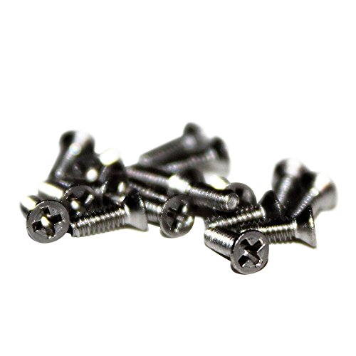 Teak Tuning Silver Fingerboard Screws, Pack of 8
