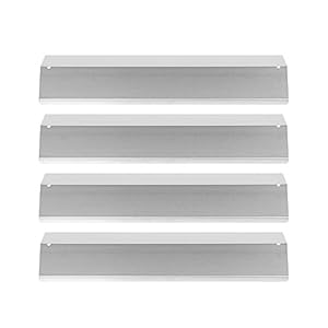 Image of Hotsizz 92311(4-pack) Stainless Steel Heat Shield Replacement for Grill King, Aussie, Charmglow, Brinkmann, Uniflame, Lowes Model Grills