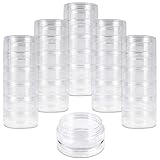 Beauticom 10G/10ML Empty Stackable Clear Round