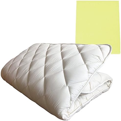 FULI Japanese Traditional Shiki Futon (shikibuton) High Grade Mattress with Mattress Cover (Green), Twin Size. Made in Japan