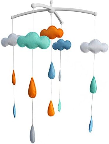 [Clouds] Crib Mobile Crib Hanging Bell Infant Musical Toy Crib Decor