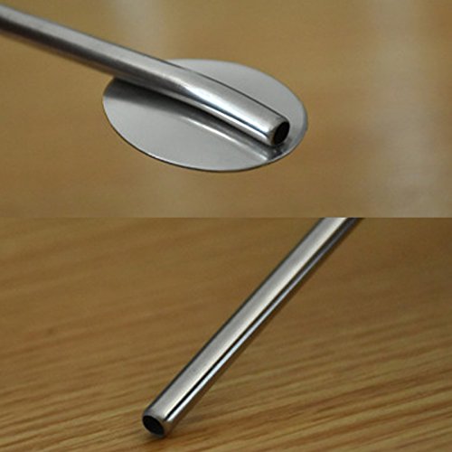 Nrpfell Spoon Straws Stainless Steel by Pack of 4 | Drinking Straws & Stirrers Perfect for Smoothies, Milkshakes, Slush, Tea and Coffee - Thumbnail 6